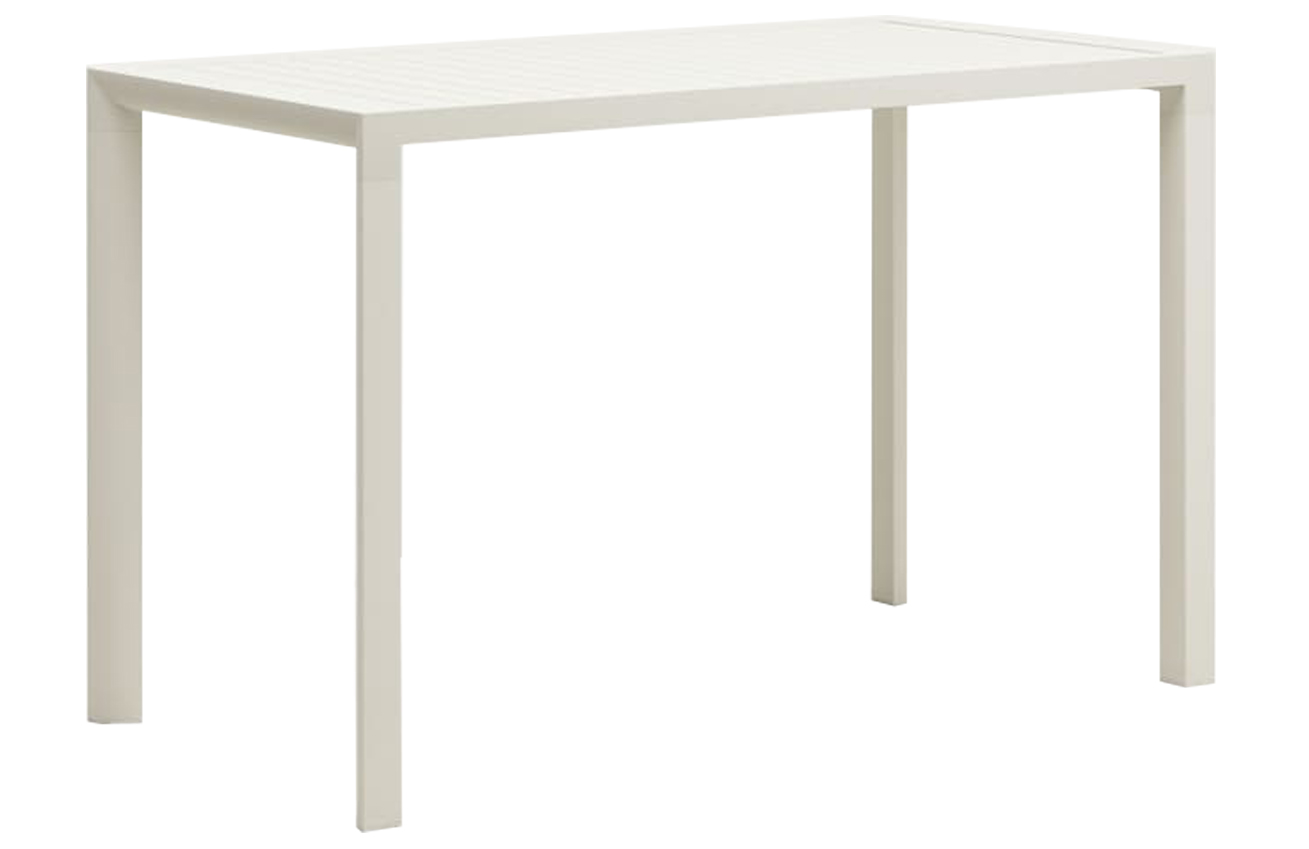 Bílý kovový zahradní barový stůl Kave Home Culip 150 x 77 cm Kave Home