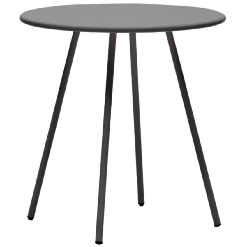 Šedý kovový zahradní jídelní stůl Kave Home Montjoi 70 cm Kave Home