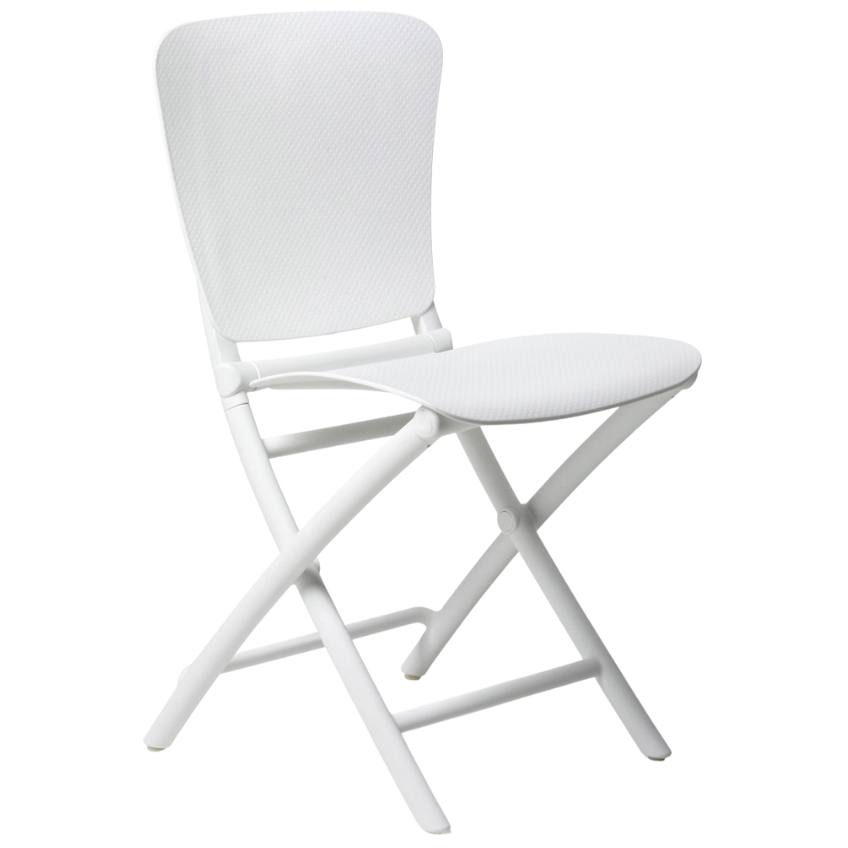 Nardi Bílá plastová zahradní židle Zac Nardi