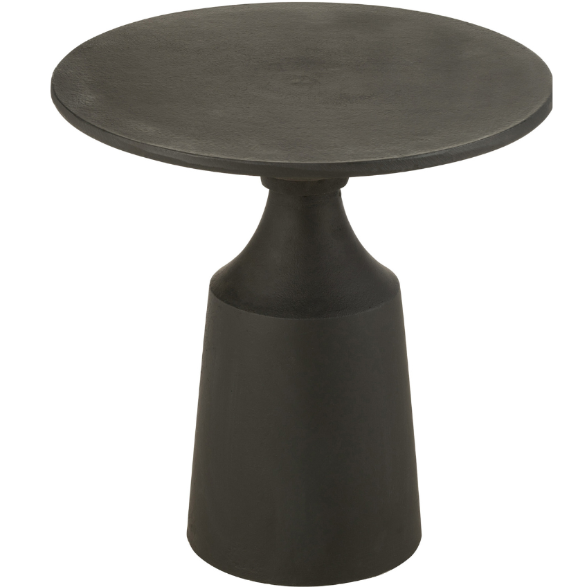 Černý hliníkový odkládací stolek J-line Rendat 45 cm J-line
