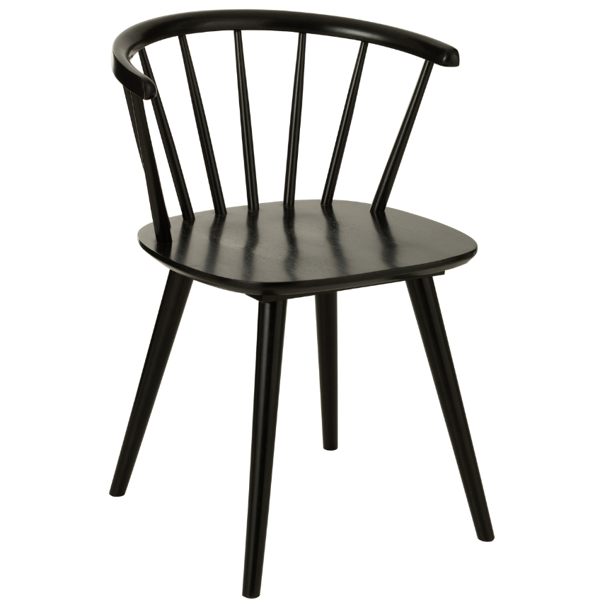 Černá dřevěná jídelní židle J-line Vence J-line