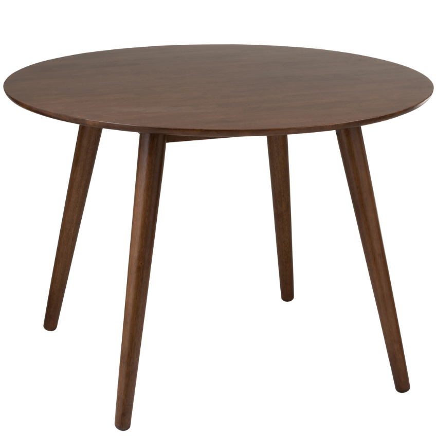 Tmavě hnědý dřevěný jídelní stůl J-line Vintog 106 cm J-line