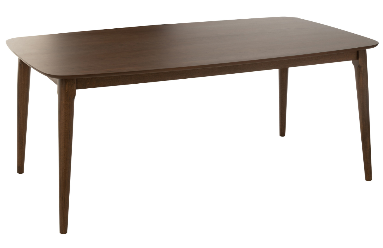 Hnědý dřevěný jídelní stůl J-line Woden 180 x 100 cm J-line