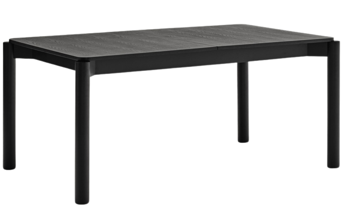 Černý rozkládací jídelní stůl Teulat Atlas 160/200 x 100 cm Teulat
