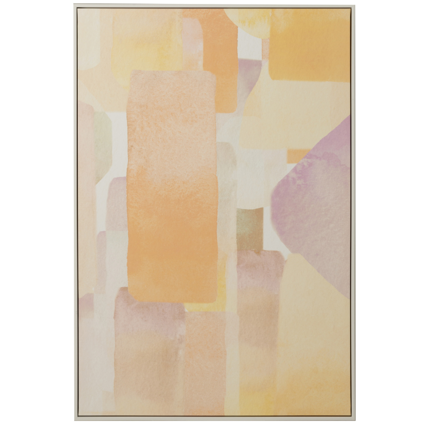 Pastelový abstraktní obraz J-line Pasteja 122 x 83 cm J-line