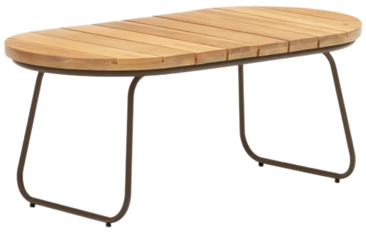 Kave Home Akáciový zahradní konferenční stolek Salguer 100 x 50 cm