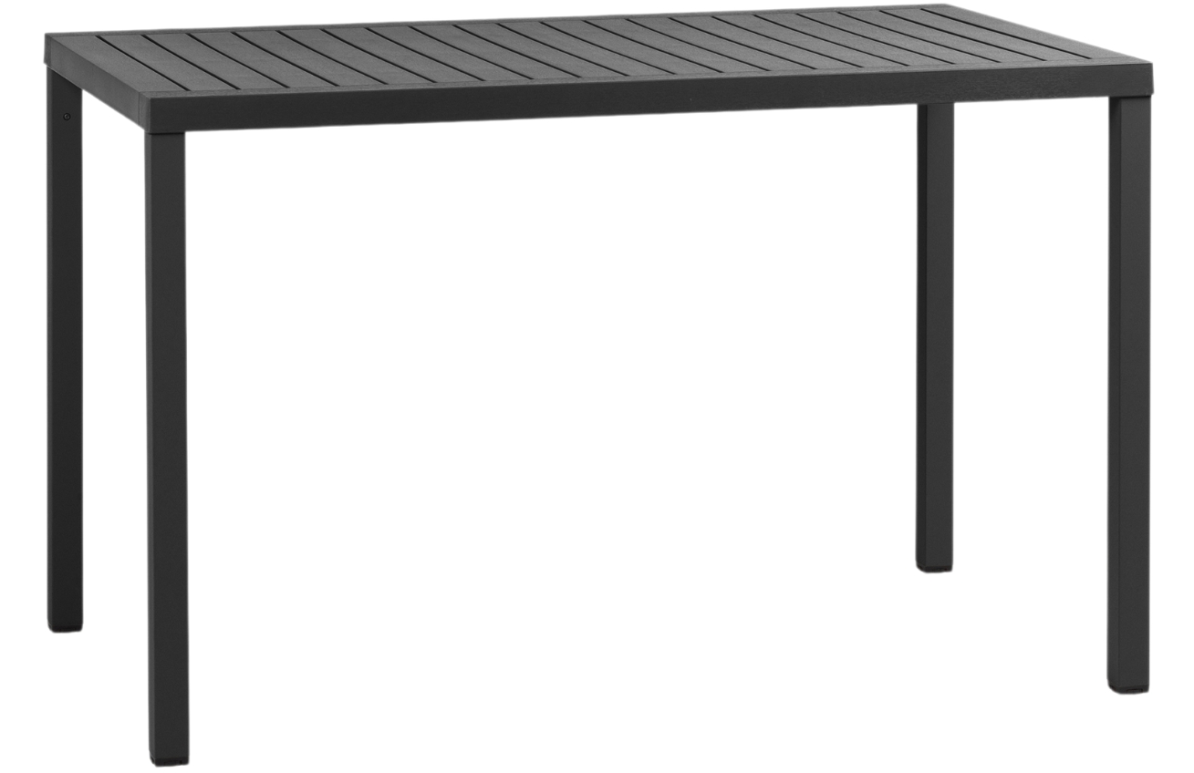 Nardi Antracitově šedý plastový zahradní stůl Cube 120 x 70 cm Nardi
