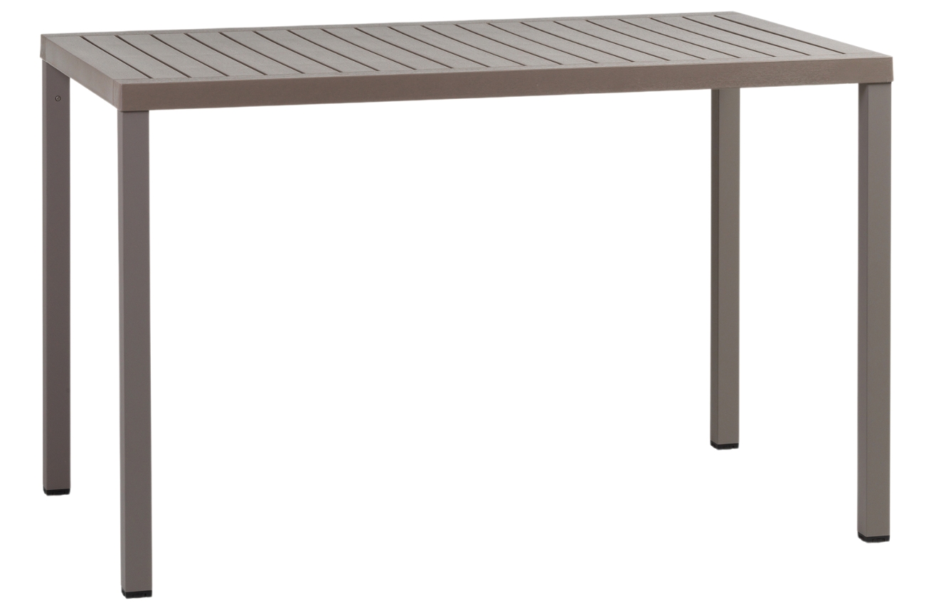 Nardi Šedohnědý plastový zahradní stůl Cube 120 x 70 cm Nardi
