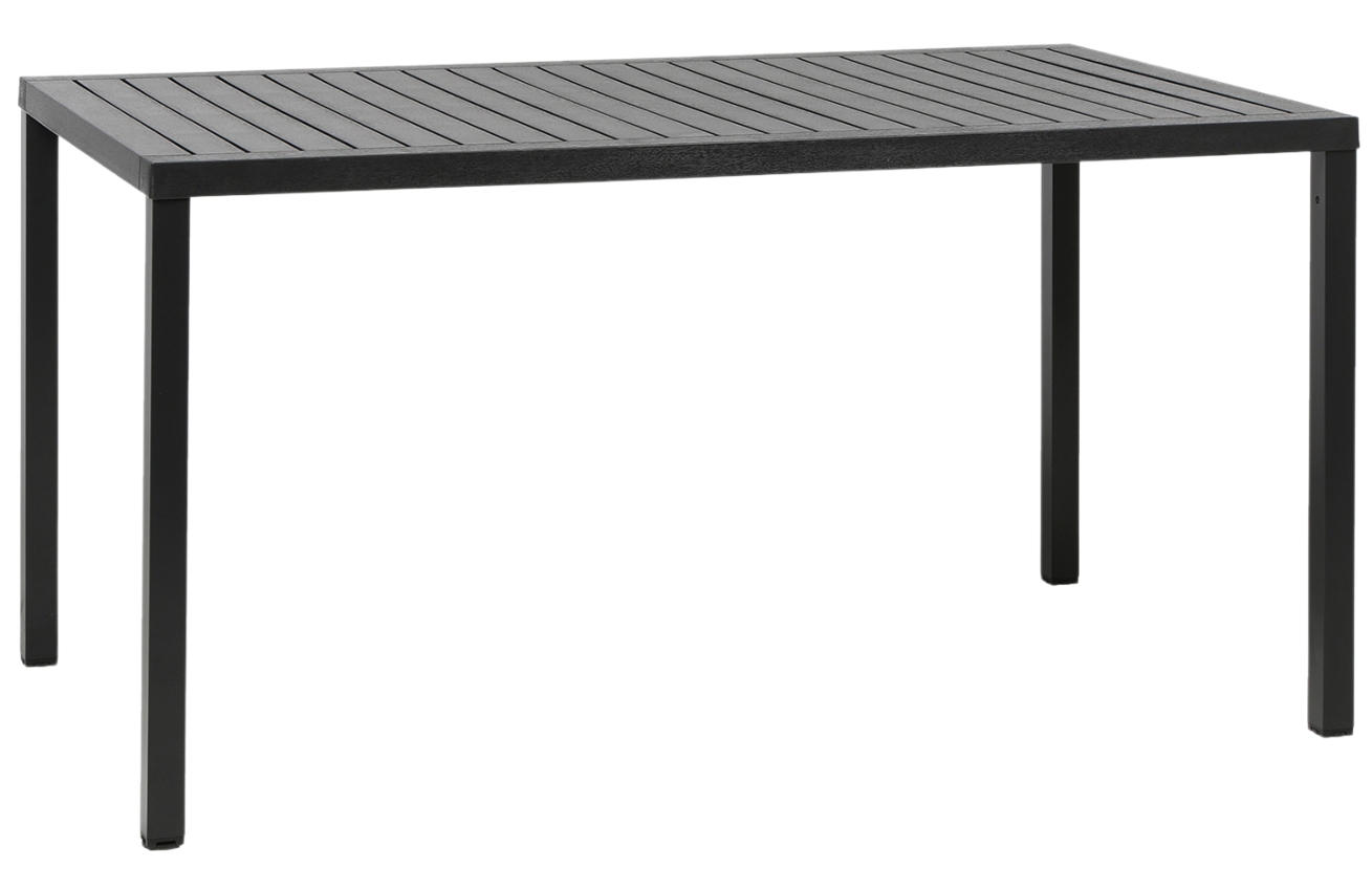 Nardi Antracitově šedý plastový zahradní stůl Cube 140 x 80 cm Nardi