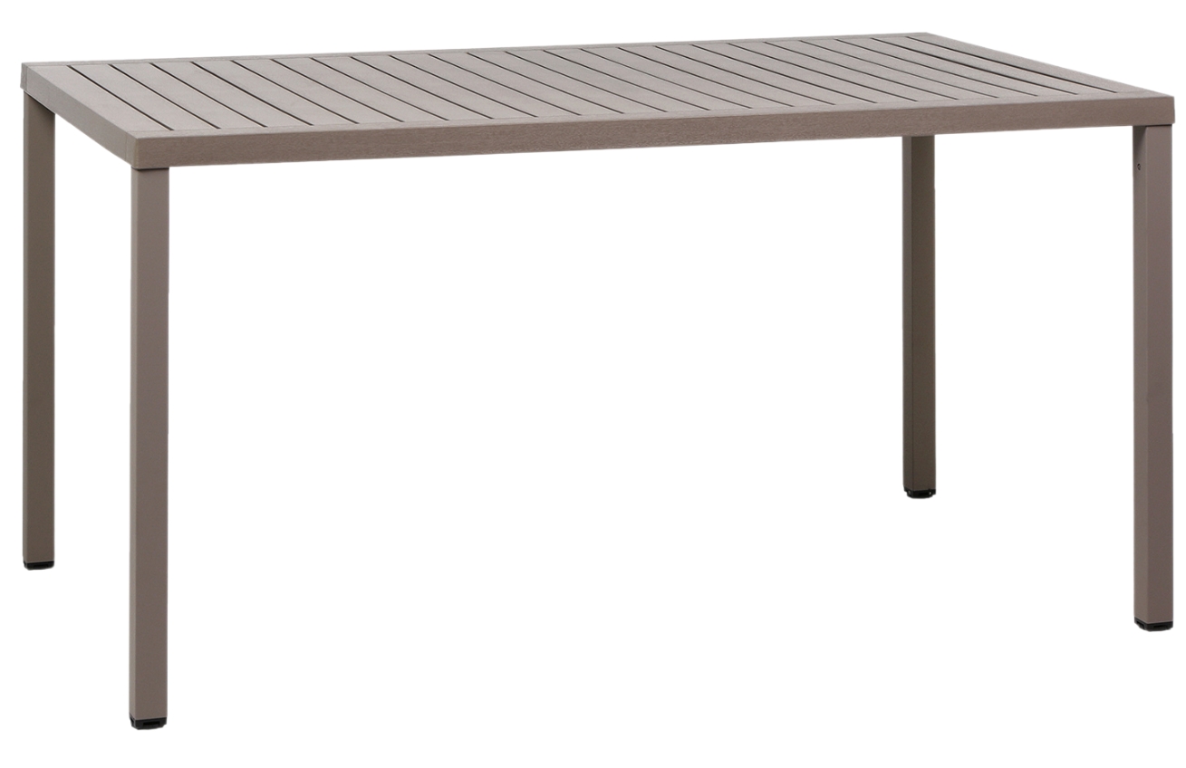 Nardi Šedohnědý plastový zahradní stůl Cube 140 x 80 cm Nardi