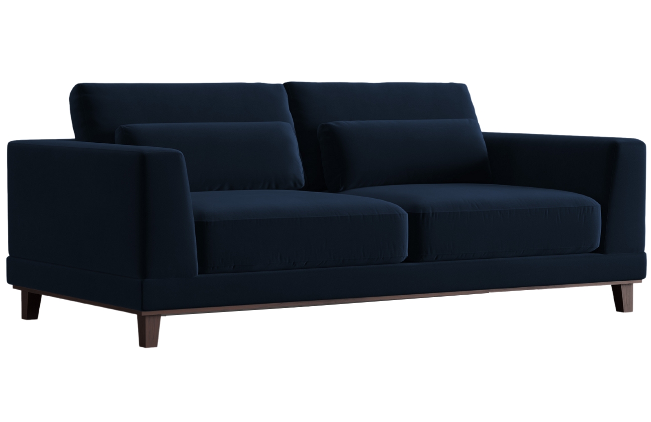 Královsky modrá sametová dvoumístná pohovka Windsor & Co Leon 185 cm Windsor & Co
