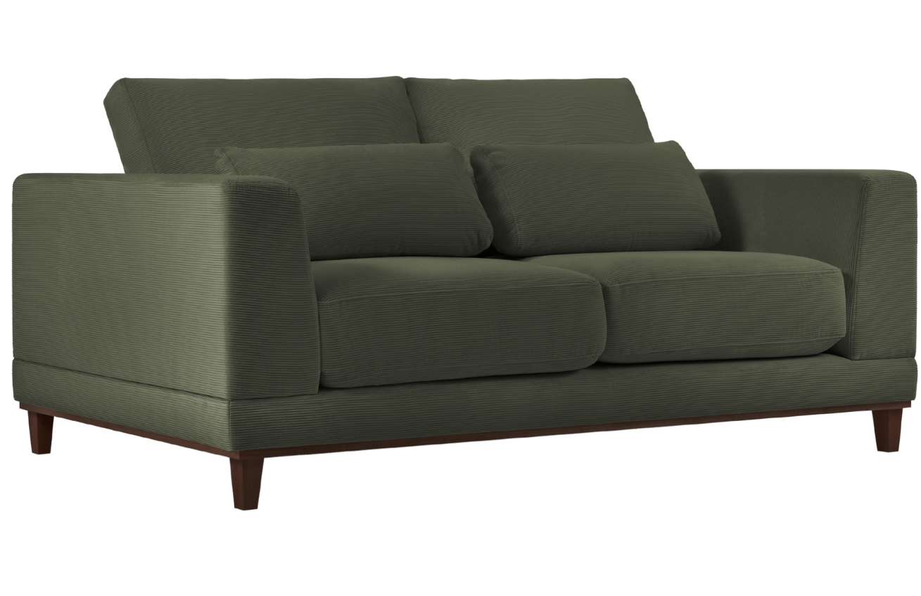 Zelená manšestrová dvoumístná pohovka Windsor & Co Leon 185 cm Windsor & Co