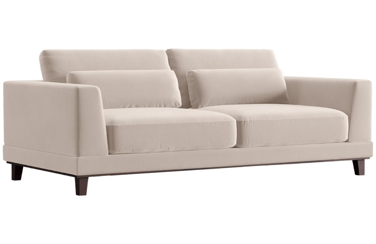 Béžová sametová třímístná pohovka Windsor & Co Leon 219 cm Windsor & Co