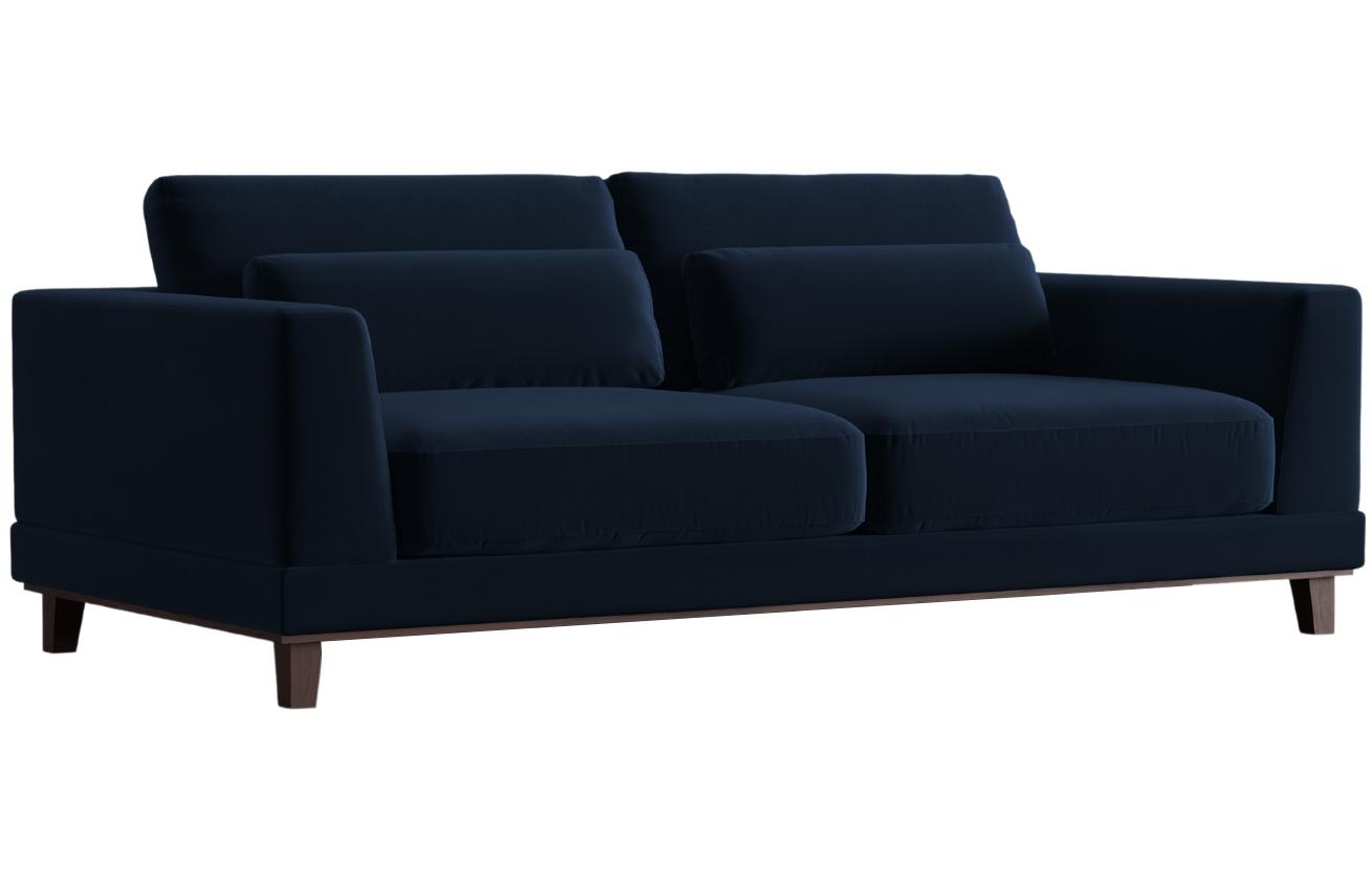 Královsky modrá sametová třímístná pohovka Windsor & Co Leon 219 cm Windsor & Co