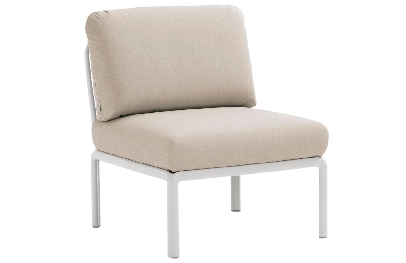 Nardi Béžový látkový zahradní modul Komodo s bílou podnoží Nardi