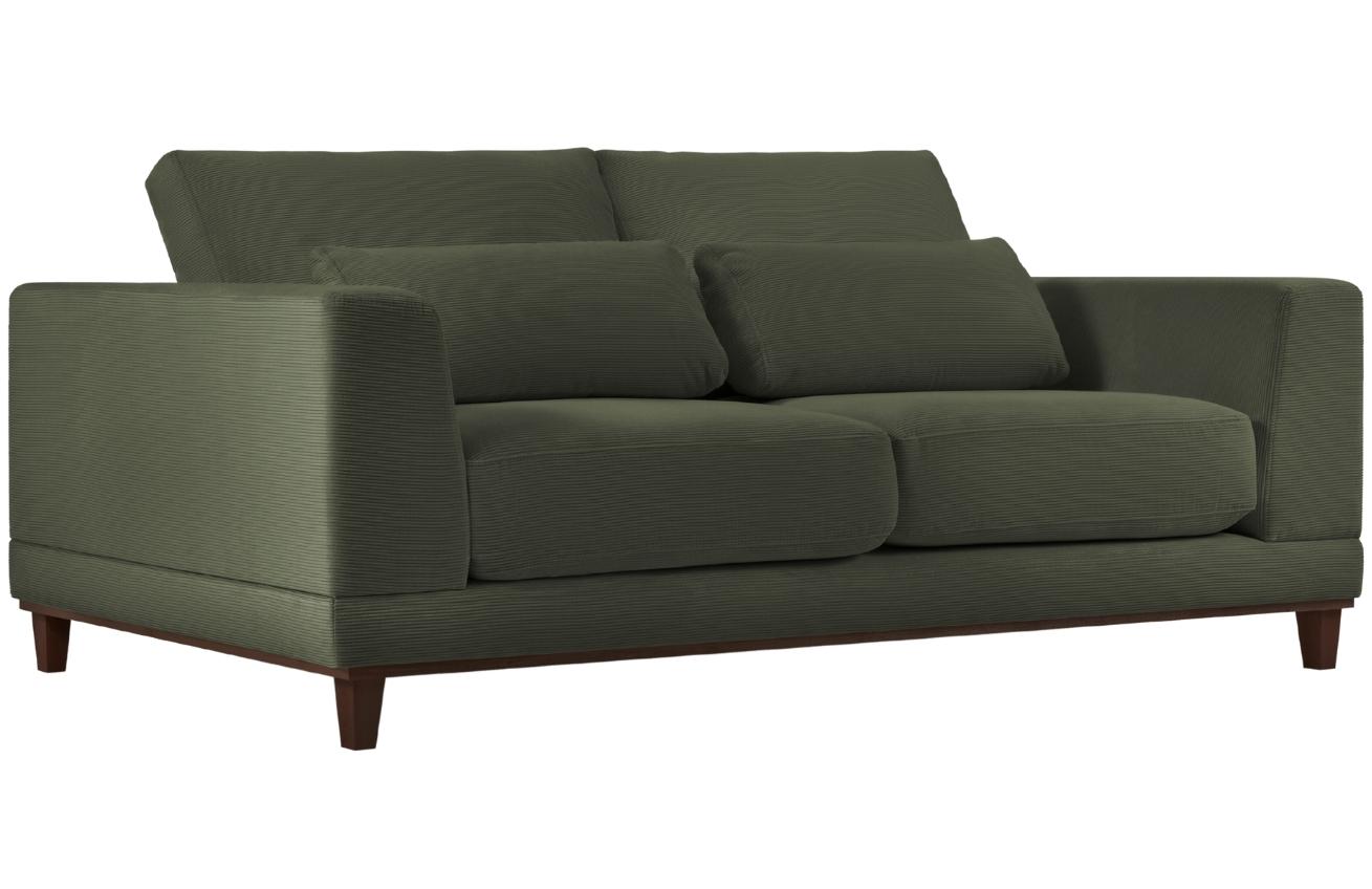 Zelená manšestrová třímístná pohovka Windsor & Co Leon 219 cm Windsor & Co