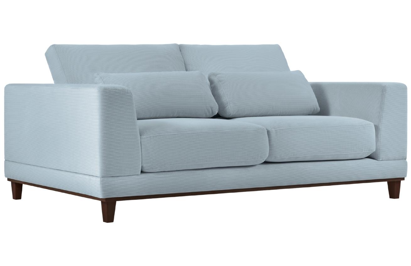 Světle modrá manšestrová třímístná pohovka Windsor & Co Leon 219 cm Windsor & Co