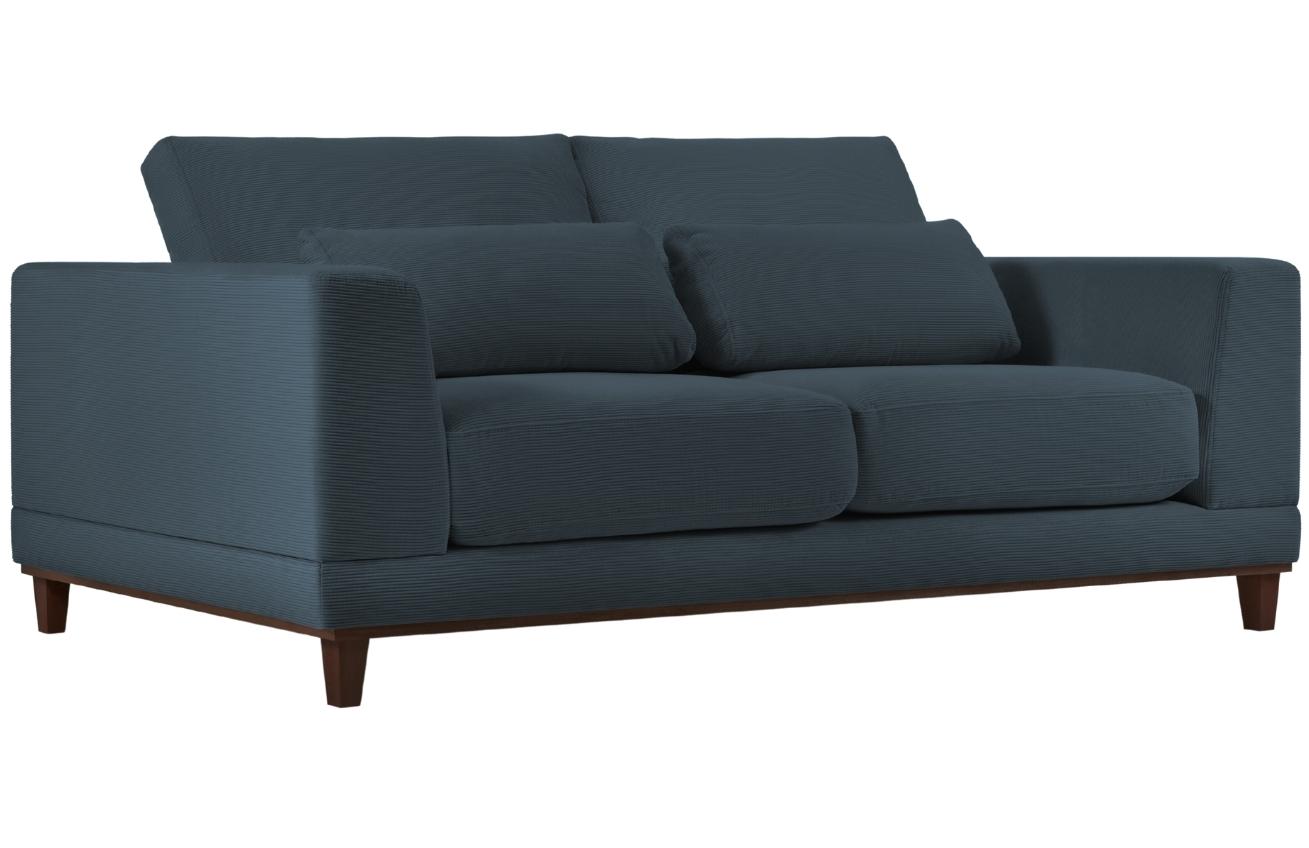 Modrá manšestrová třímístná pohovka Windsor & Co Leon 219 cm Windsor & Co