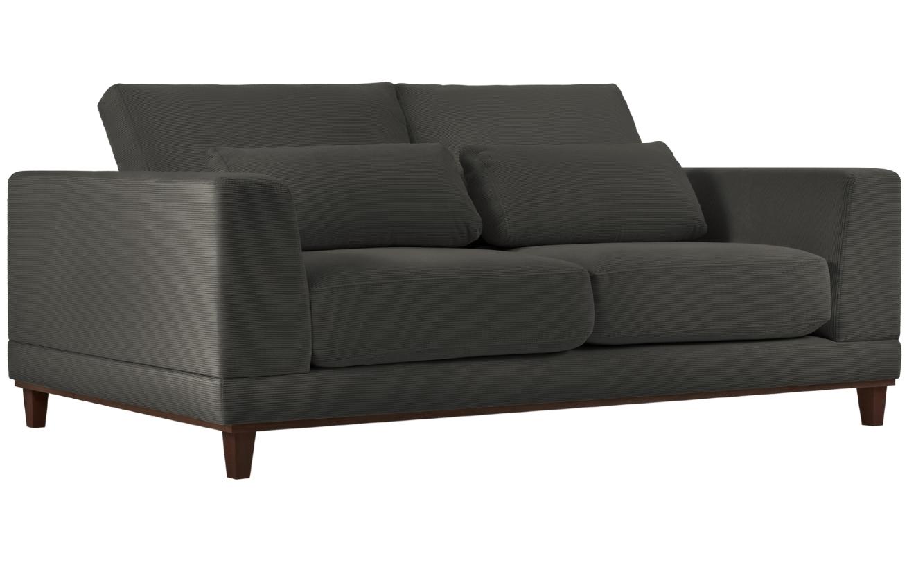 Tmavě šedá manšestrová třímístná pohovka Windsor & Co Leon 219 cm Windsor & Co