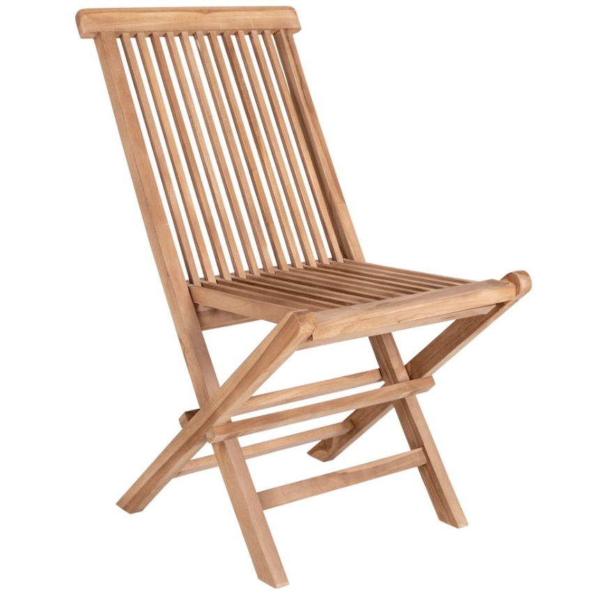 Nordic Living Přírodní dřevěná zahradní židle Kyron Nordic Living