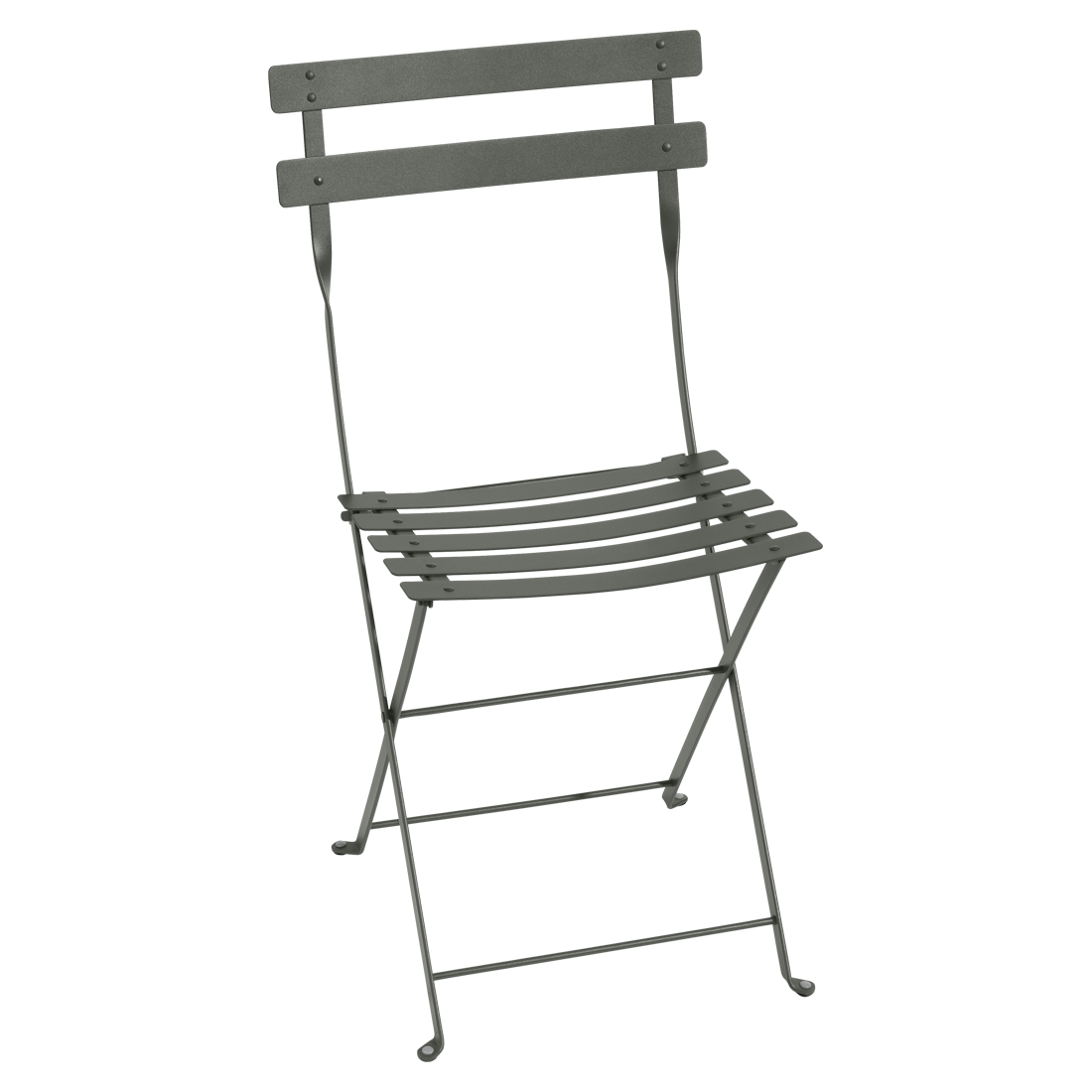 Šedozelená kovová skládací židle Fermob Bistro Fermob