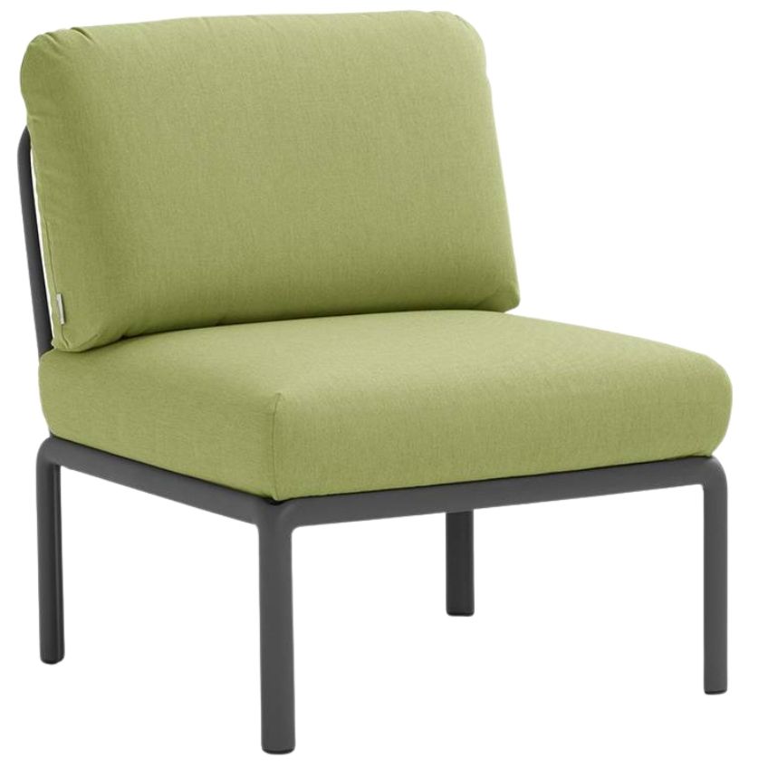 Nardi Zelený látkový zahradní modul Komodo s tmavě šedou podnoží Nardi