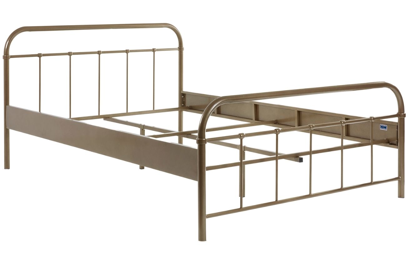 Bronzová kovová postel Vipack Boston 140 x 200 cm Vipack