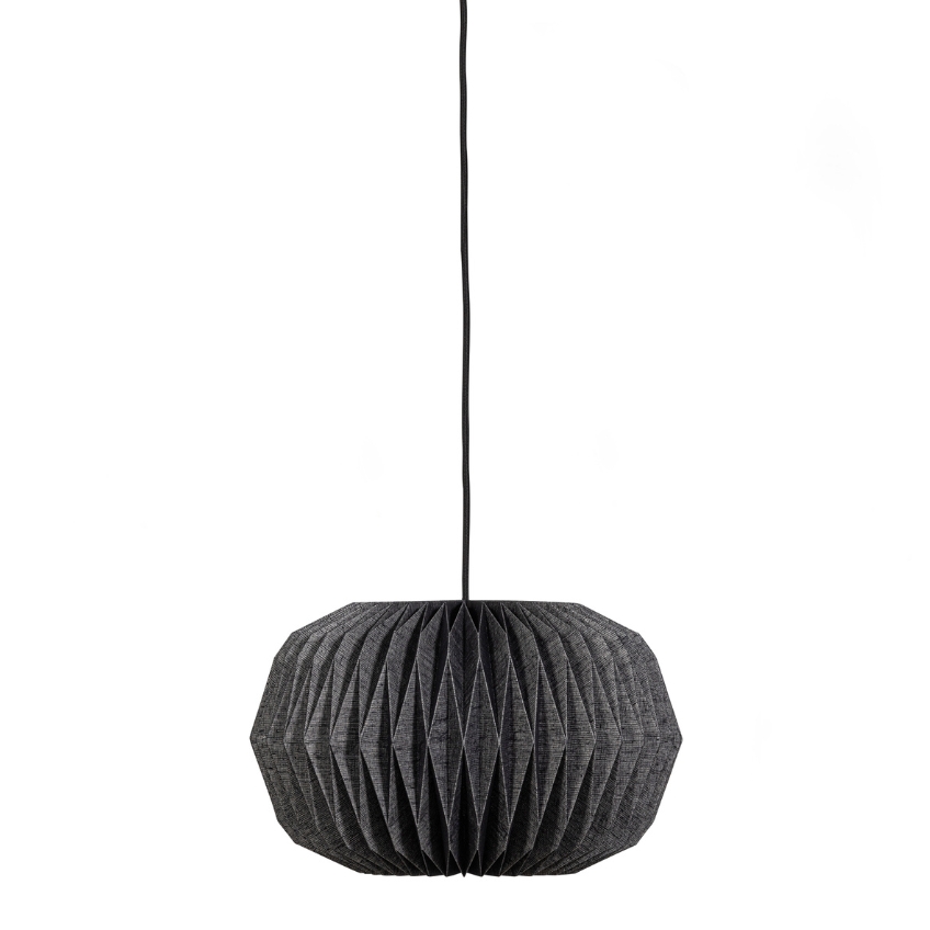 Hoorns Černé papírové závěsné světlo Pylon 44 cm Hoorns