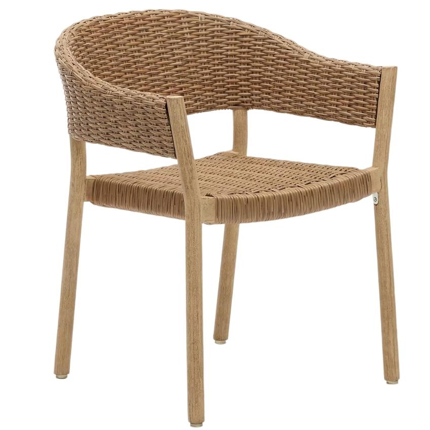 Zahradní židle Kave Home Pola s ratanovým výpletem Kave Home