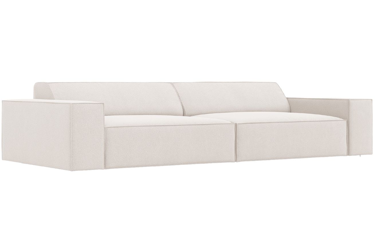 Béžová látková trojmístná pohovka MICADONI Jodie 204 cm Micadoni