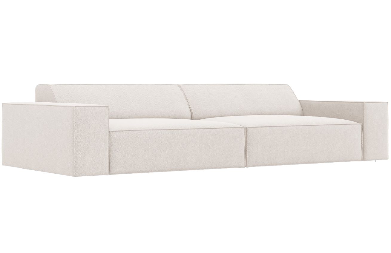 Béžová látková čtyřmístná pohovka MICADONI Jodie 244 cm Micadoni