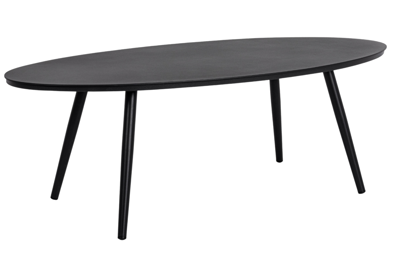 Černý kovový zahradní konferenční stolek Bizzotto Space 119 x 58 cm Bizzotto