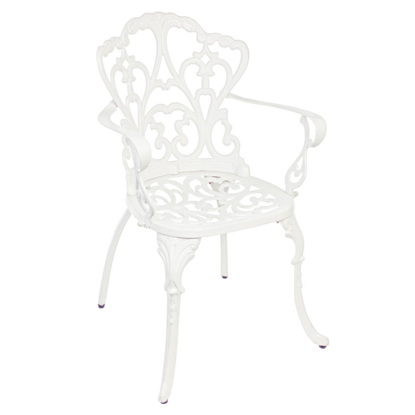 Bílá hliníková zahradní židle Bizzotto Victoria Bizzotto
