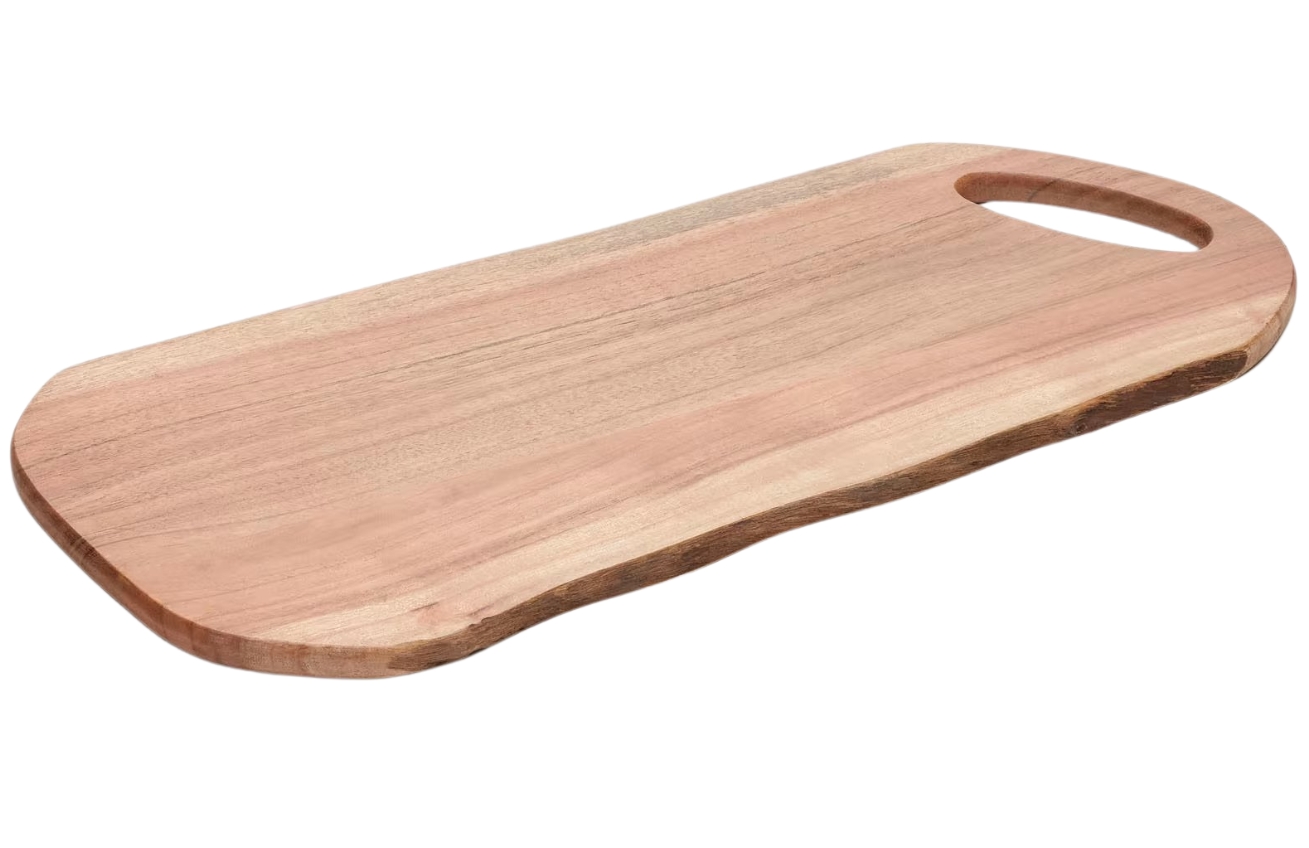 Hnědé akátové servírovací prkénko Kave Home Enola 56 cm Kave Home