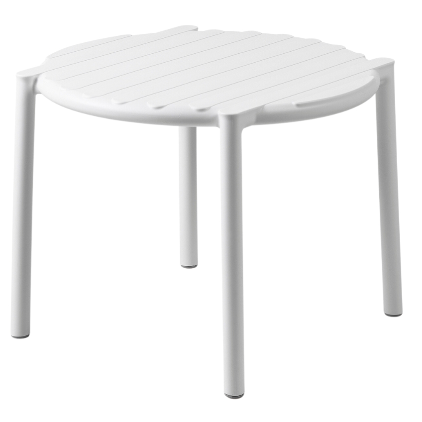 Nardi Bílý plastový zahradní odkládací stolek Doga 50 cm Nardi