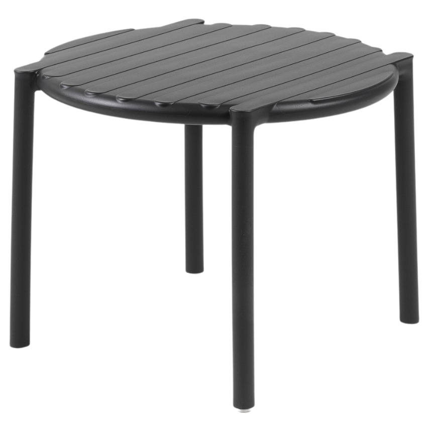 Nardi Antracitově šedý plastový zahradní odkládací stolek Doga 50 cm Nardi