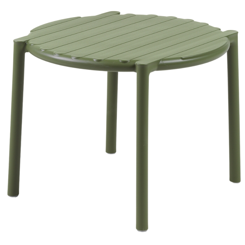 Nardi Zelený plastový zahradní odkládací stolek Doga 50 cm Nardi