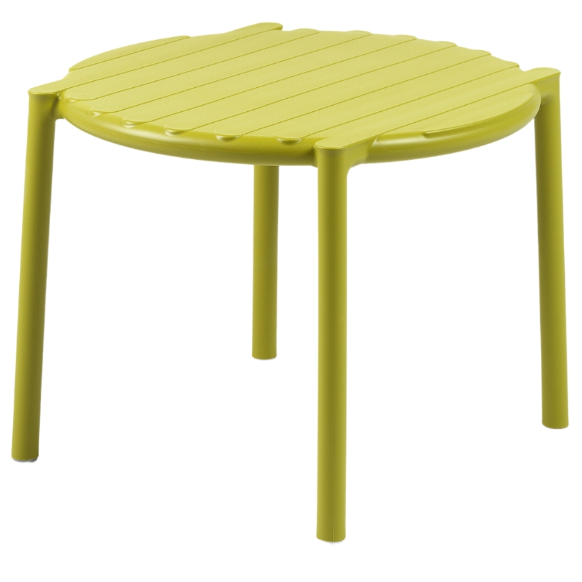 Nardi Žlutý plastový zahradní odkládací stolek Doga 50 cm Nardi