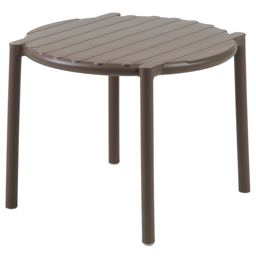 Nardi Hnědý plastový zahradní odkládací stolek Doga 50 cm Nardi