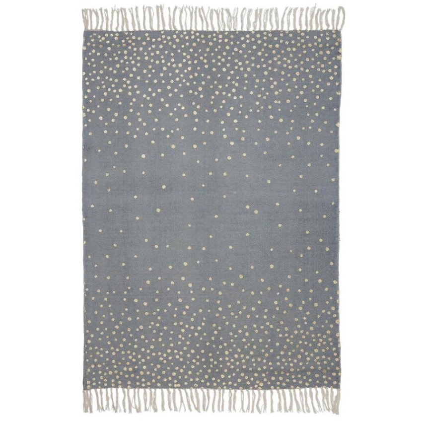Šedý bavlněný koberec Done by Deer Dots 90 x 120 cm Done by Deer