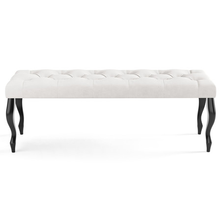 Lavice CHESTERFIELD 100x40 cm Krémová