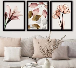 Sada plak&aacute;tů v r&aacute;mu 3 ks 35x45 cm &ndash; Wallity Wallity