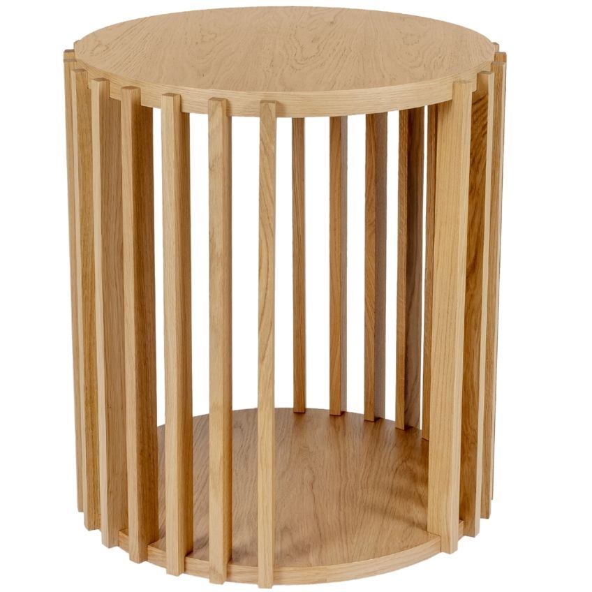 Dubový kulatý konferenční stolek Woodman Drum Ø 53 cm Woodman