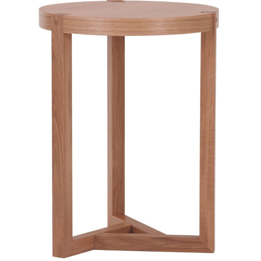 Dubový kulatý odkládací stolek Woodman Brentwood 41 cm Woodman