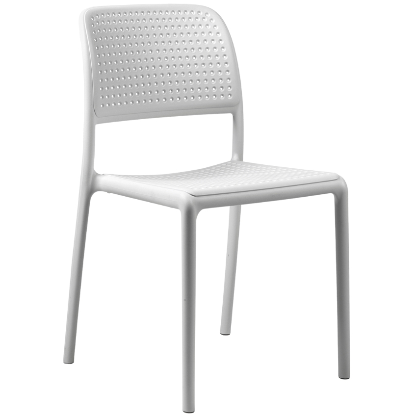 Nardi Bílá plastová zahradní židle Bora Nardi