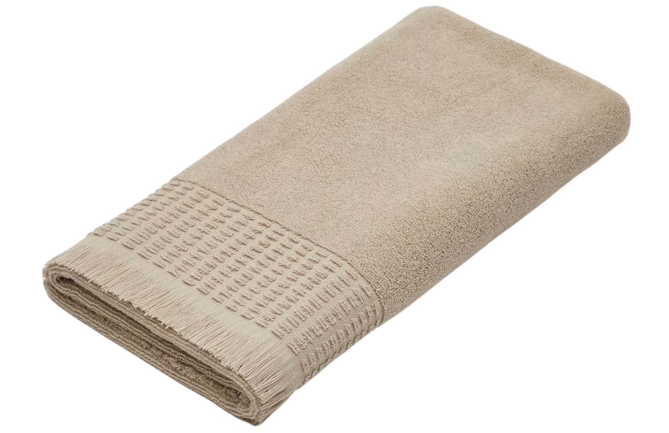 Béžový bavlněný ručník Kave Home Veta 70 x 140 cm Kave Home