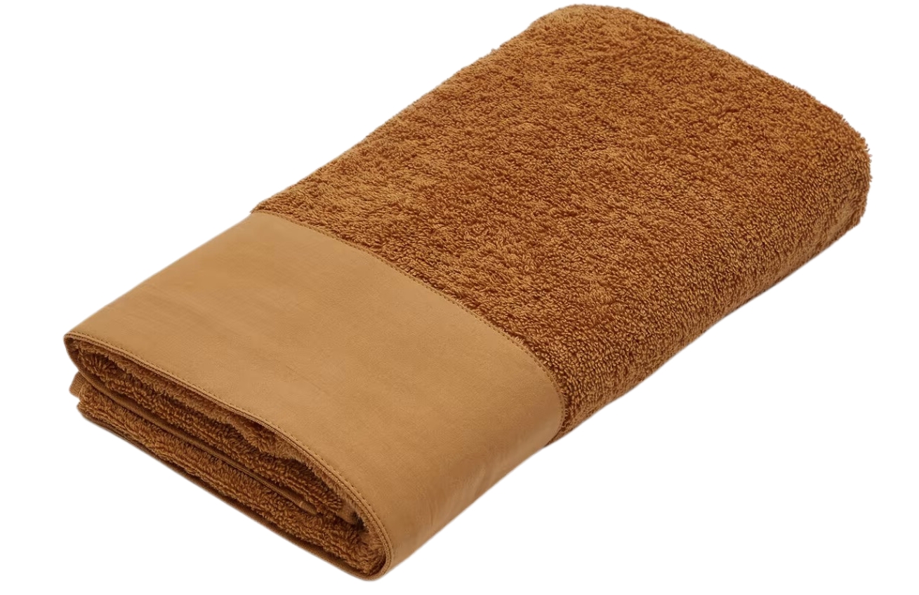 Hnědý bavlněný ručník Kave Home Takeshi 50 x 90 cm Kave Home