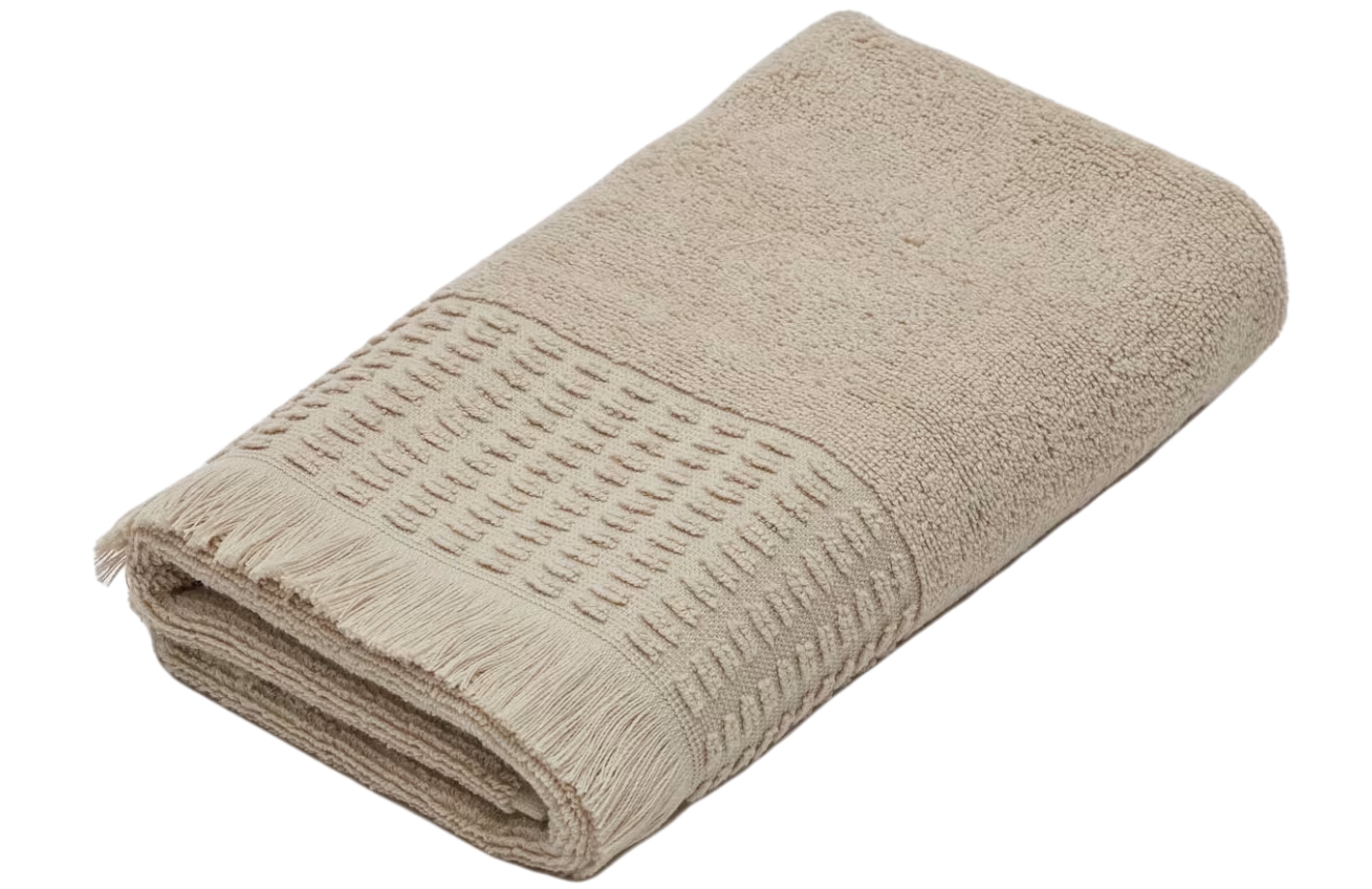 Béžový bavlněný ručník Kave Home Veta 50 x 90 cm Kave Home