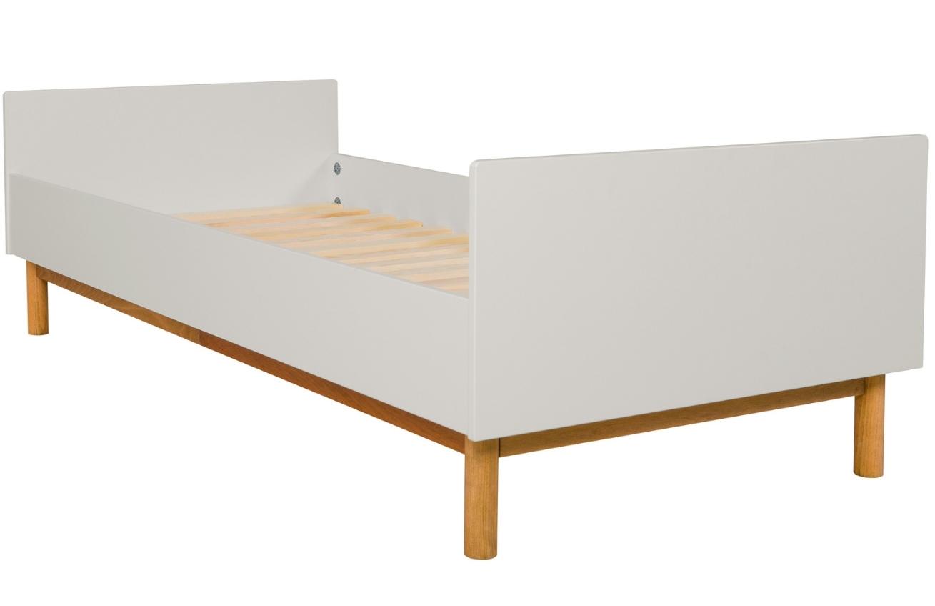 Béžová lakovaná dětská postel Quax Flow 90 x 200 cm Quax