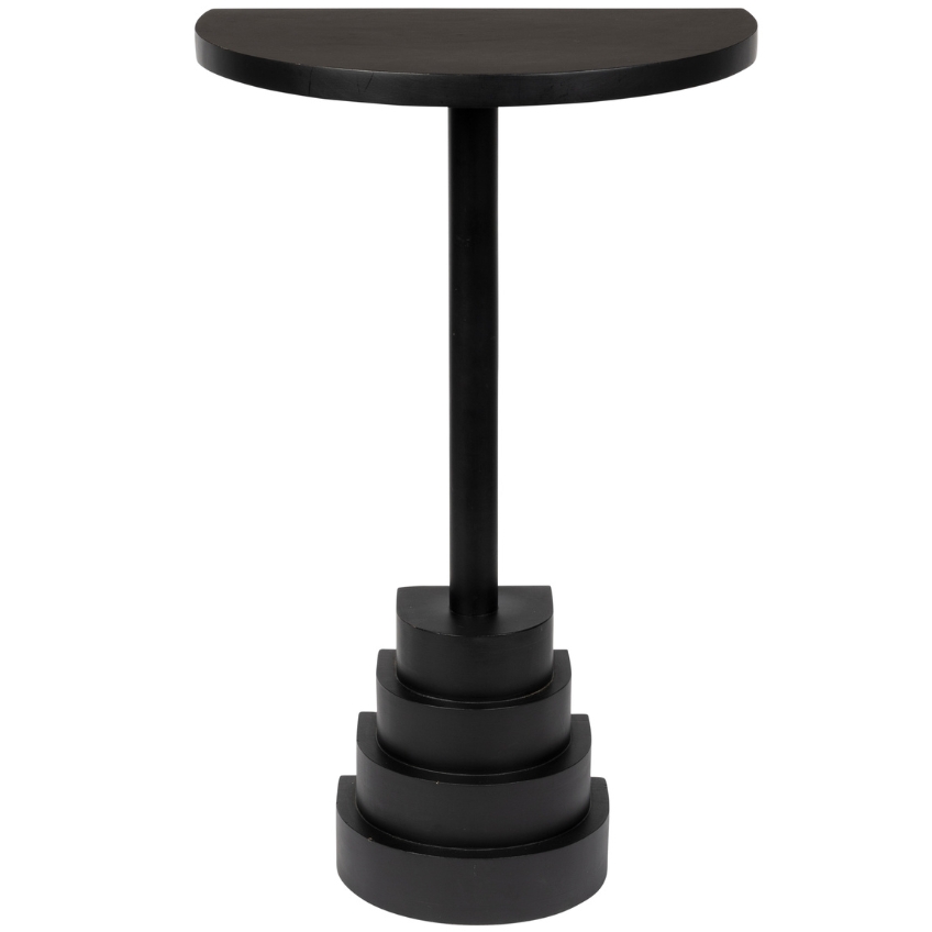 Černý mangový odkládací stolek DUTCHBONE LINA 38 x 24 cm Dutchbone